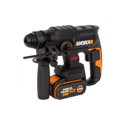 Перфоратор аккумуляторный бесщеточный WORX WX381, 20В, 4Ач x2, ЗУ 2А, кейс